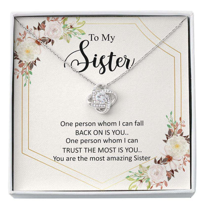 Sister Necklace, To My Sister Necklace With Message Card Box Gift For Sister Love Always, For Women, Necklace For Sister Gifts for Sister Rakva