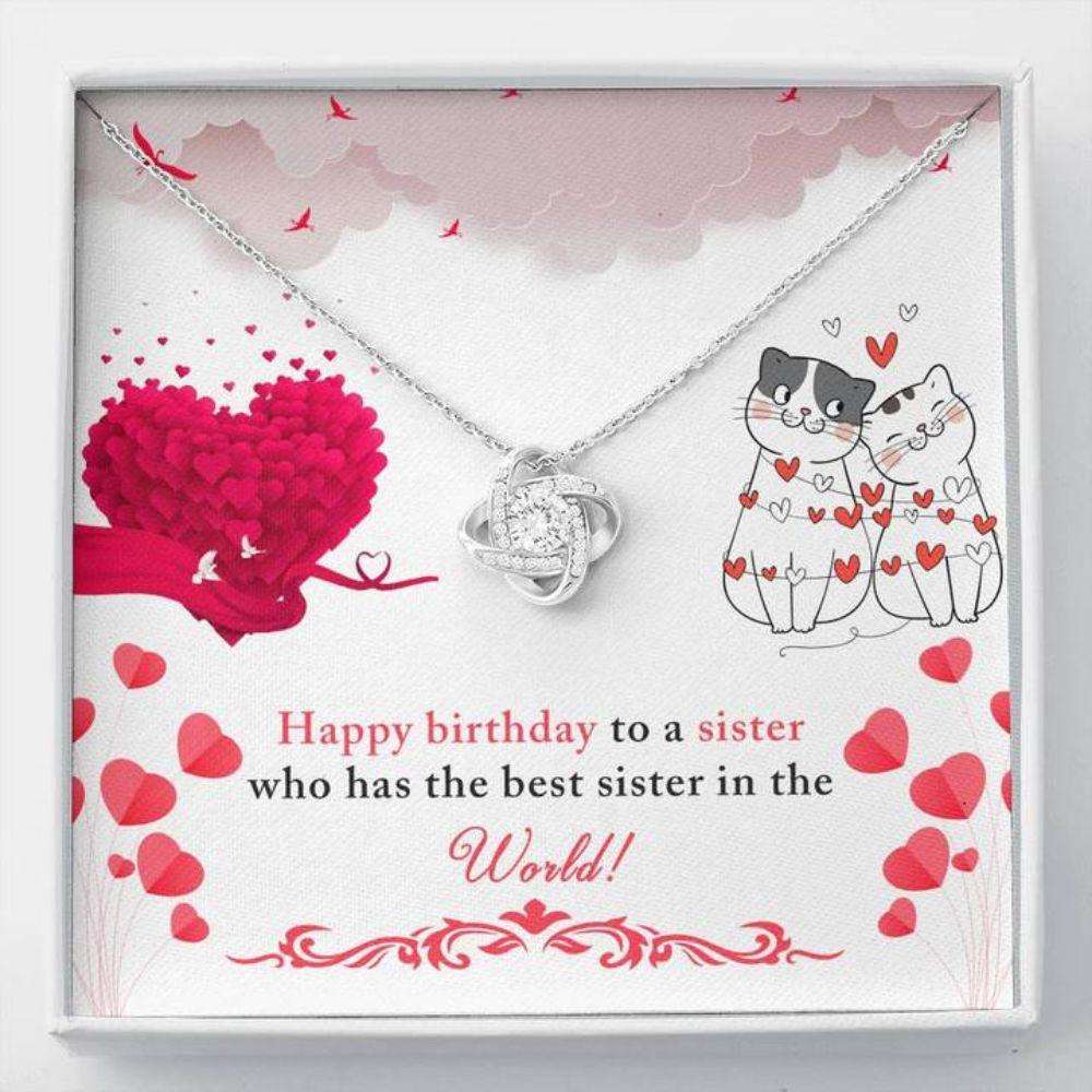 Sister Necklace, To My Sister Necklace Œbest In The World” Best Friends Bff Birthday Gift Gifts For Friend Rakva