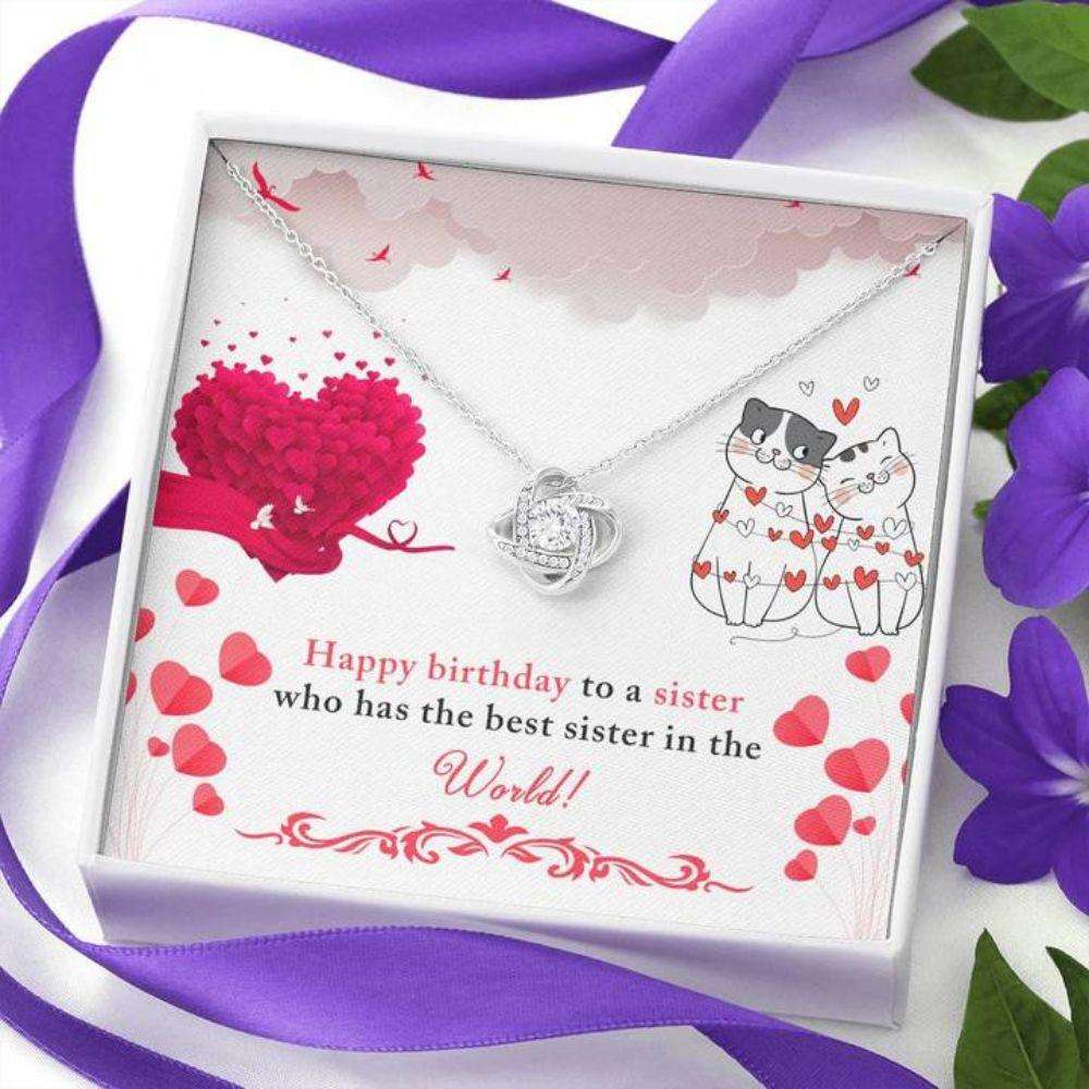 Sister Necklace, To My Sister Necklace Œbest In The World” Best Friends Bff Birthday Gift Gifts For Friend Rakva