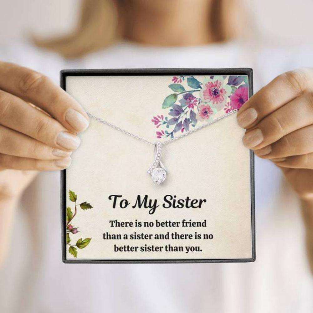 Sister Necklace, To My Sister Necklace Œfriend” Best Friends Bff Birthday Gift Gifts For Friend Rakva