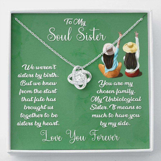 Sister Necklace, To My Soul Sister Necklace, Best Friend Necklace, Unbiological Sister, Bridesmaid Gift Gifts For Friend Rakva