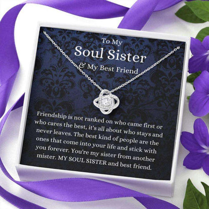 Sister Necklace, To My Soul Sister Necklace, Gift For Best Friend, Bestie, Bff, Thank You Gift For Friend Gifts For Friend Rakva