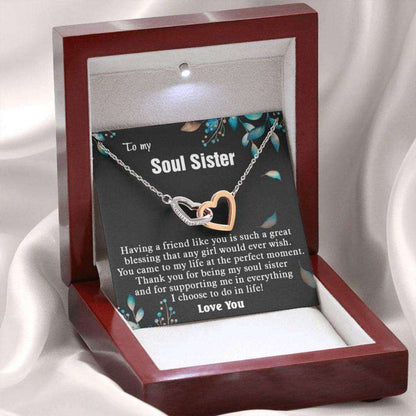 Sister Necklace, To My Soul Sister Necklace, Gift For Best Friend Bff, Anniversary Friendship Gifts For Friend Rakva