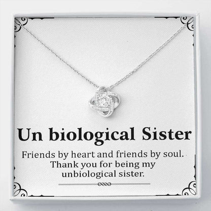 Sister Necklace, To My Unbiological Sister Gift “ Friendship Knot Necklace Gift “ Gift For Bffs Gifts For Friend Rakva