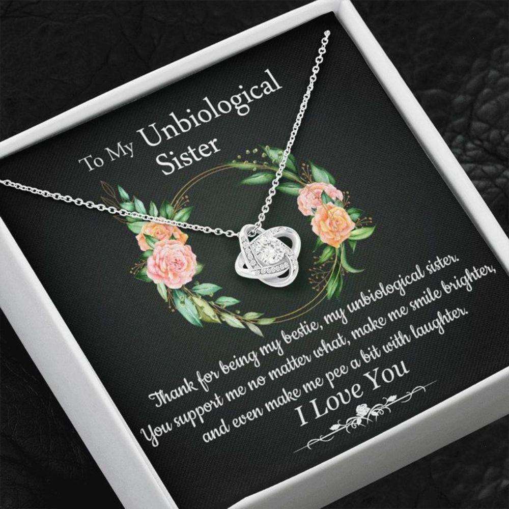 Sister Necklace, To My Unbiological Sister Necklace, Best Friend Gift, Unbiological Sister Best Friend Gift, Necklace Gift For Her Gifts For Friend Rakva