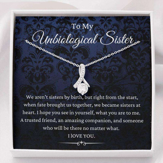 Sister Necklace, To My Unbiological Sister Necklace, Sisters At Best Friend, Best Friend Bff Gift Gifts For Friend Rakva