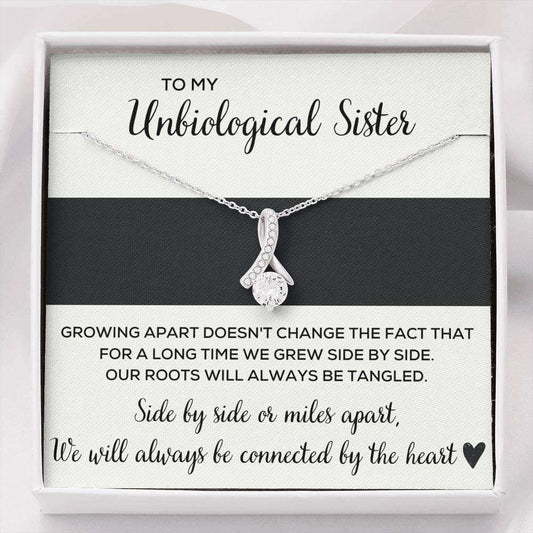 Sister Necklace, To My Unbiological Sister Œtangled” Alluring Beauty Necklace Gift Gifts For Friend Rakva