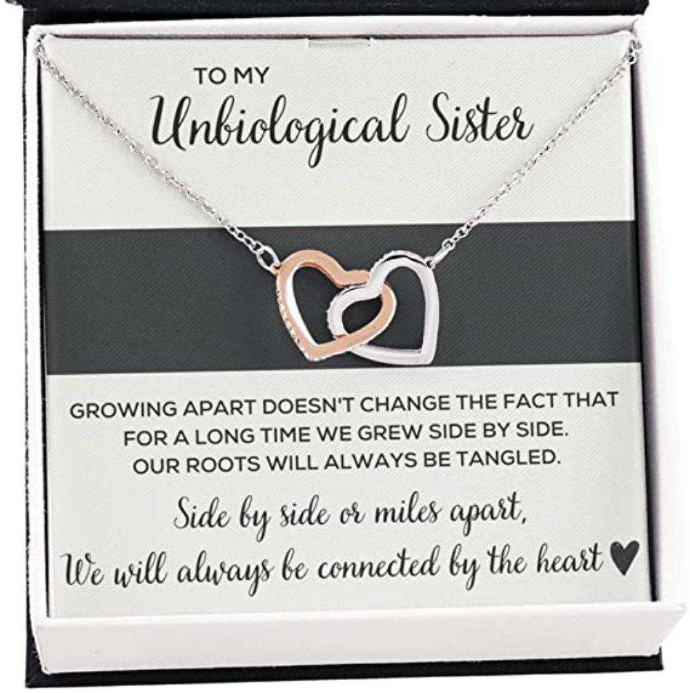 Sister Necklace, To My Unbiological Sister Œtangled” Necklace. Necklace Gift For Best Friend Soul Sister Girl Friend Gifts For Friend Rakva