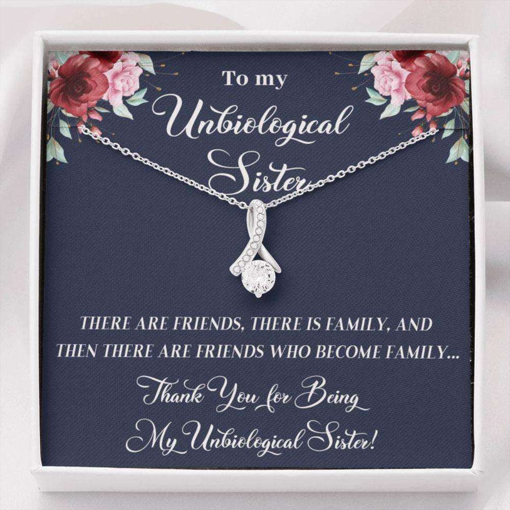 Sister Necklace, Unbiological Sister Alluring Hearts Necklace, Best Friend Necklace, Soul Gift, Bridesmaid Gift, Gift, Unbiological Sister Gift Gifts for Sister Rakva