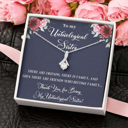 Sister Necklace, Unbiological Sister Alluring Hearts Necklace, Best Friend Necklace, Soul Gift, Bridesmaid Gift, Gift, Unbiological Sister Gift Gifts for Sister Rakva