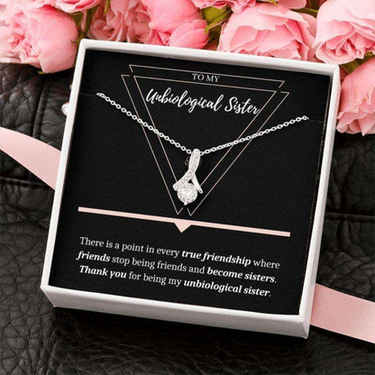 Sister Necklace, Unbiological Sister Gift, Sister In Law Wedding Gift Necklace, Necklace Gift For Bonus Sister, Bridesmaid Gift Gifts for Sister Rakva