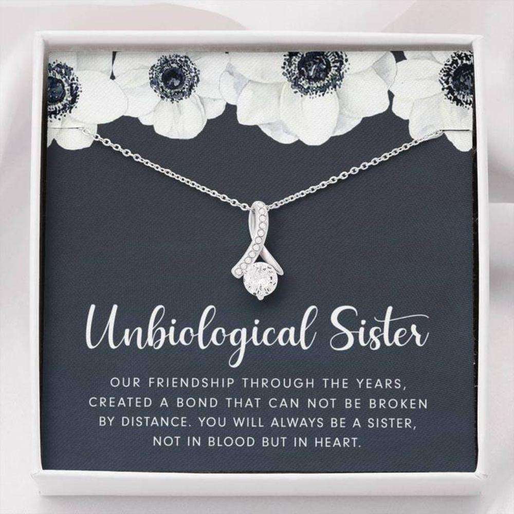 Sister Necklace, Unbiological Sister Necklace “ Best Friend Soul Sister Sister-In-Law Gift Gifts For Friend Rakva