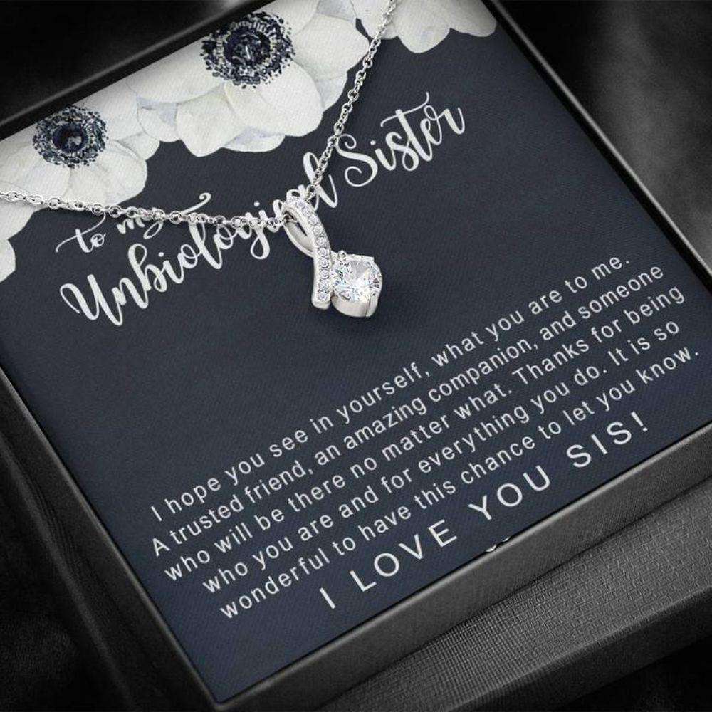 Sister Necklace, Unbiological Sister Necklace “ Best Friend Soul Sister Sister-In-Law Gift Gifts For Friend Rakva