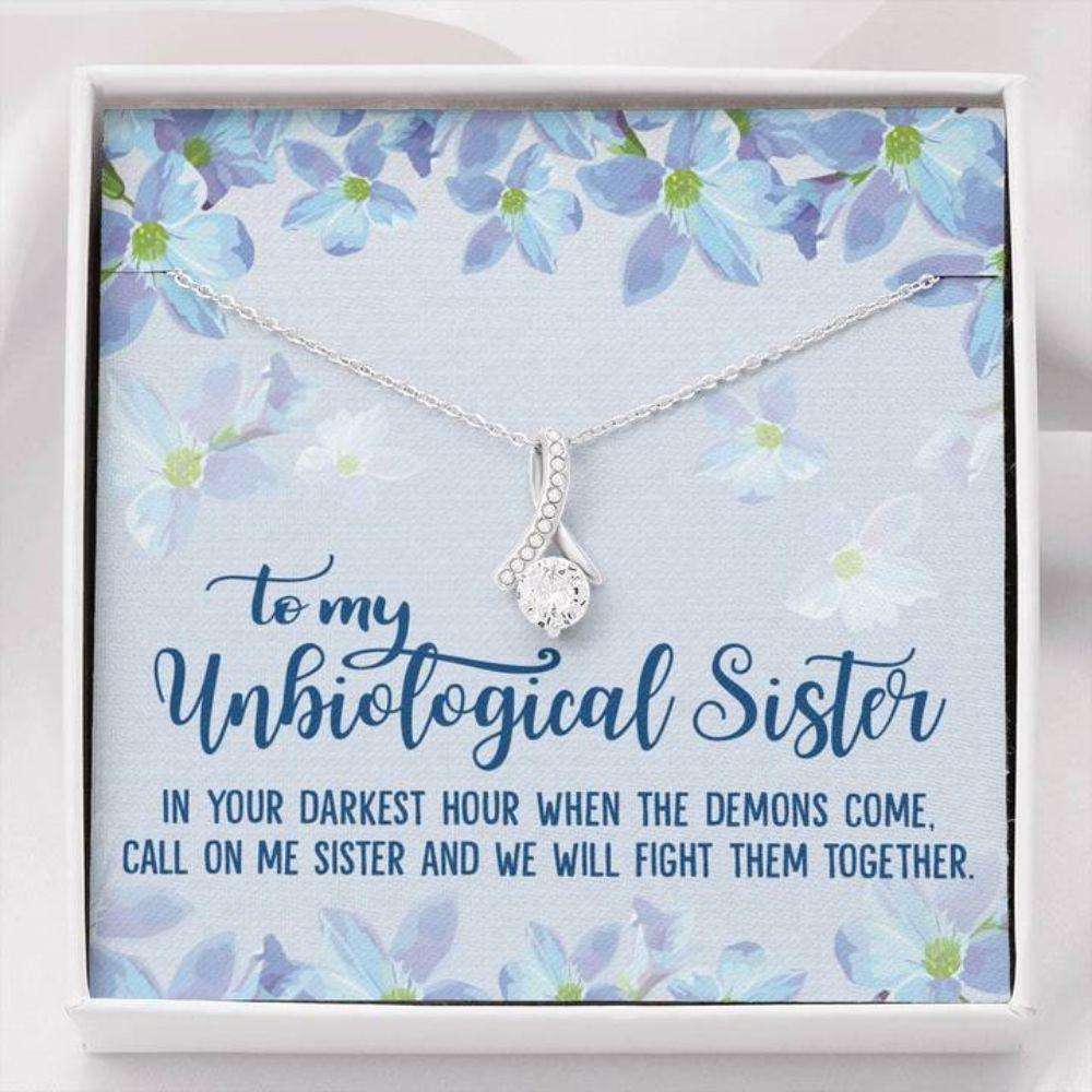 Sister Necklace, Unbiological Sister Necklace “ Best Friend Soul Sister Sister-In-Law Gift Gifts For Friend Rakva