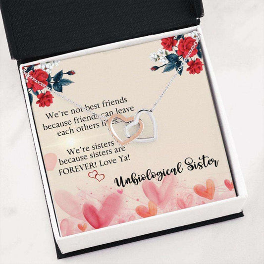 Sister Necklace, Unbiological Sister Necklace, Sisters Are Forever, Gift For Best Friend Soul Sister Bridesmaid Bff Gifts For Friend Rakva