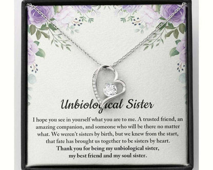 Sister Necklace, Unbiological Sister Necklace, Soul Sister, Best Friend, Long Distance Friendship Gifts For Friend Rakva