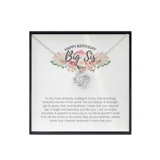 Sister Necklace,Big Sister Necklace, Big Sister Birthday Necklace Gift With Card, Sister Gifts, Sentimental Gifts Gifts For Friend Rakva