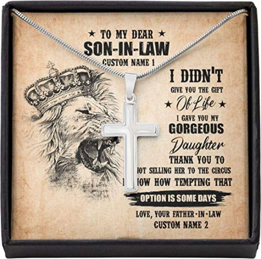 Son-In-Law Necklace, Necklace Gift For Son In Law From Father Gorgeous Circus Tempt Gifts for dad Rakva