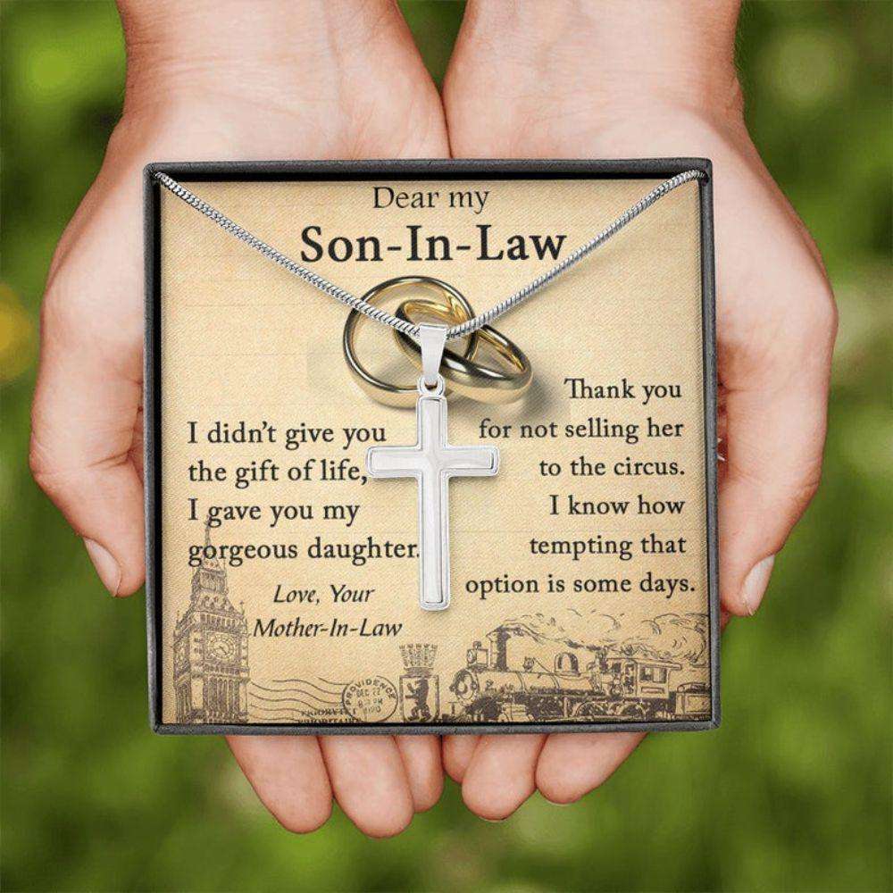 Son-In-Law Necklace, Wedding Gift For Son-In-Law From Mother-In-Law, To Son In Law Necklace Gifts For Son Rakva