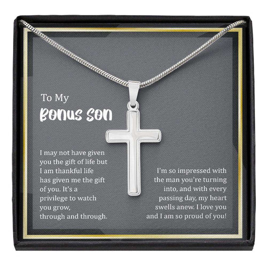 Son Necklace, Bonus Son Necklace “ Step Son Necklace Gift Cross Necklace Gifts For Son Rakva