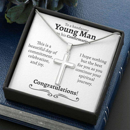 Son Necklace, Confirmation Necklace Gift For Boy, Gift From Sponsor, Catholic Confirmation Gift For Boy Gifts For Son Rakva