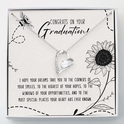 Son Necklace, Daughter Necklace, Congrat On Your Graduation Gift “ Graduation Gift Forever Love Necklace Dughter's Day Rakva