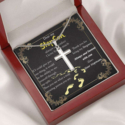 Son Necklace, Dear My Stepson Necklace, Gift For Stepson From Stepmom Gifts For Son Rakva