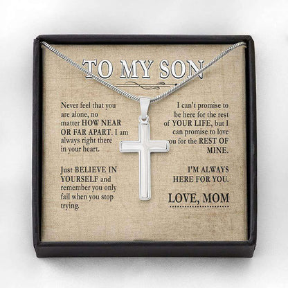 Son Necklace, To My Son Cross Necklace, Gift For From Mom Mother Gifts For Son Rakva