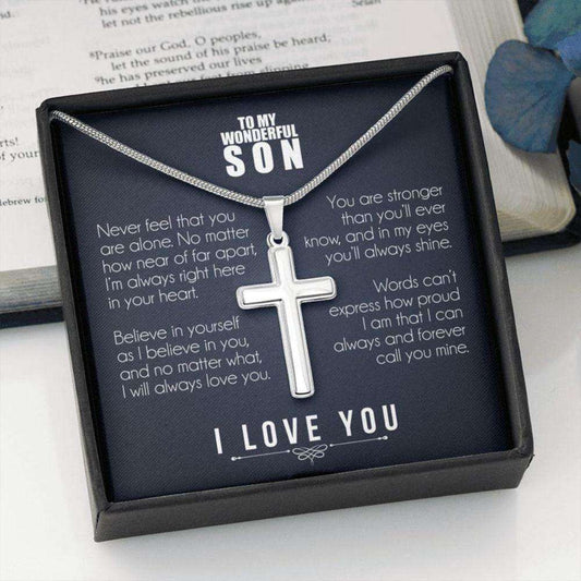 Son Necklace, To My Wonderful Son Necklace, Gift For Son From Mom, Gift For Son From Dad Gifts For Son Rakva