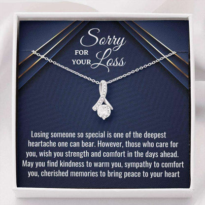 Sorry For Your Loss Necklace Gift, Loss Of A Loved One, Grief, Bereavement Gift, Sympathy Necklace, Loss Of Husband, Loss Of Father Memorials Necklace Rakva