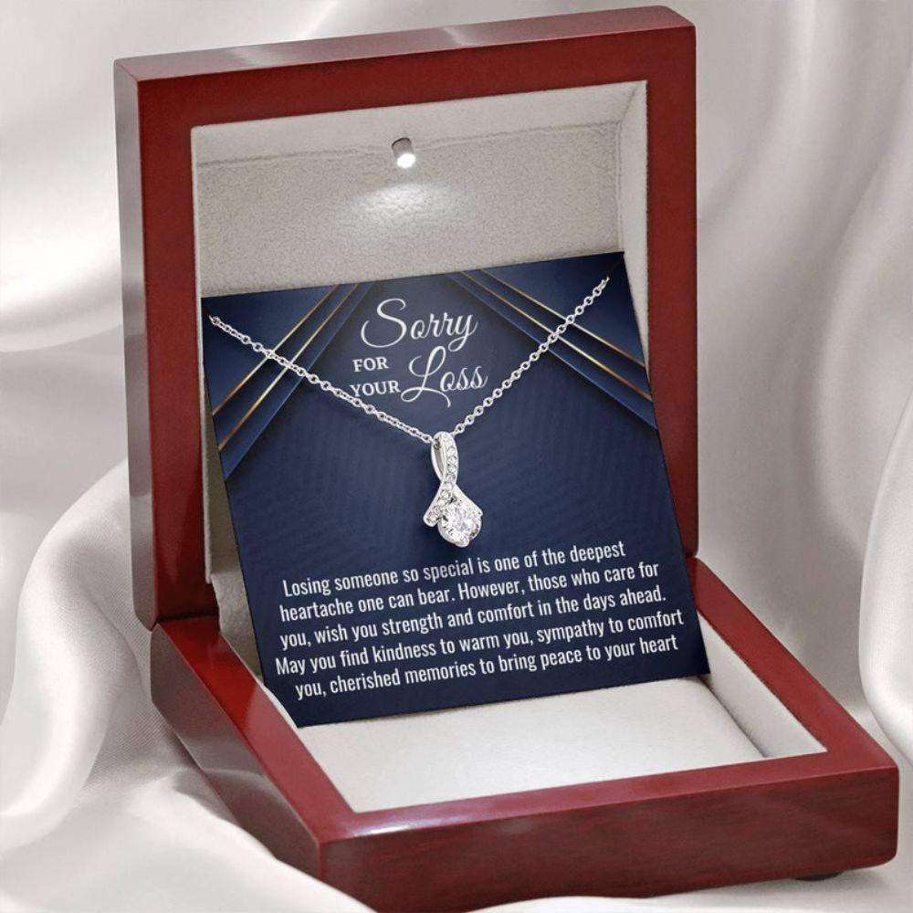 Sorry For Your Loss Necklace Gift, Loss Of A Loved One, Grief, Bereavement Gift, Sympathy Necklace, Loss Of Husband, Loss Of Father Memorials Necklace Rakva