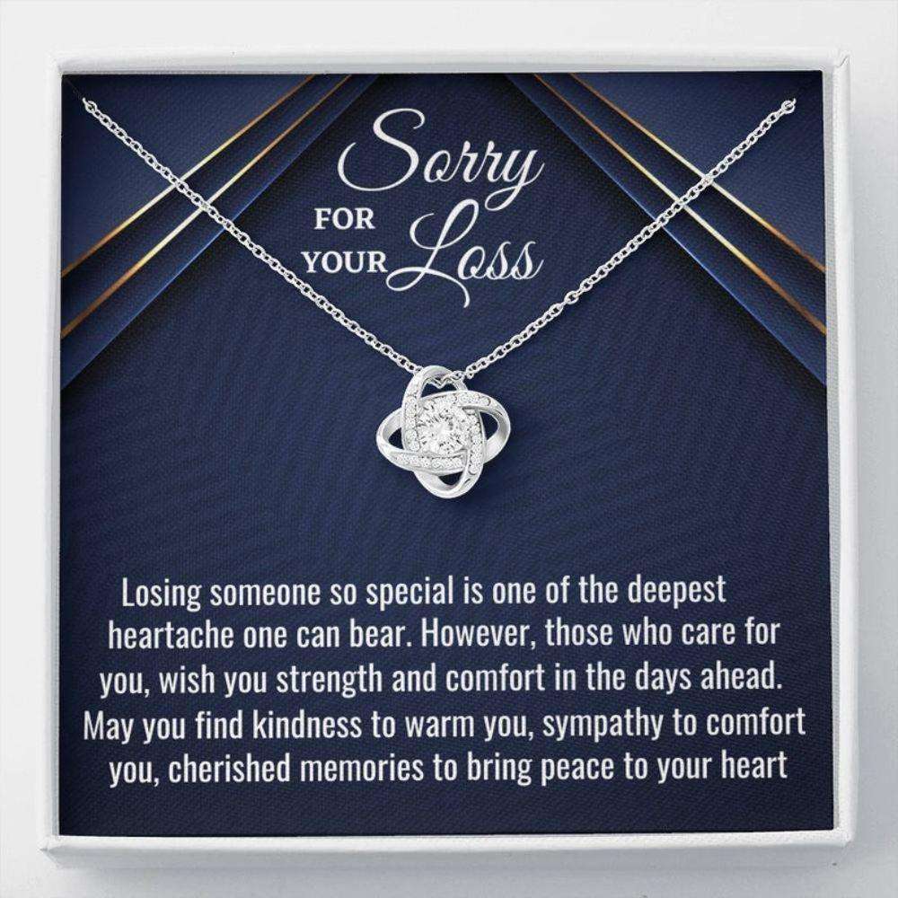 Sorry For Your Loss Necklace Gift, Loss Of A Loved One, Grief, Bereavement Gift, Sympathy Necklace, Loss Of Husband, Loss Of Father Memorials Necklace Rakva