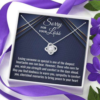 Sorry For Your Loss Necklace Gift, Loss Of A Loved One, Grief, Bereavement Gift, Sympathy Necklace, Loss Of Husband, Loss Of Father Memorials Necklace Rakva