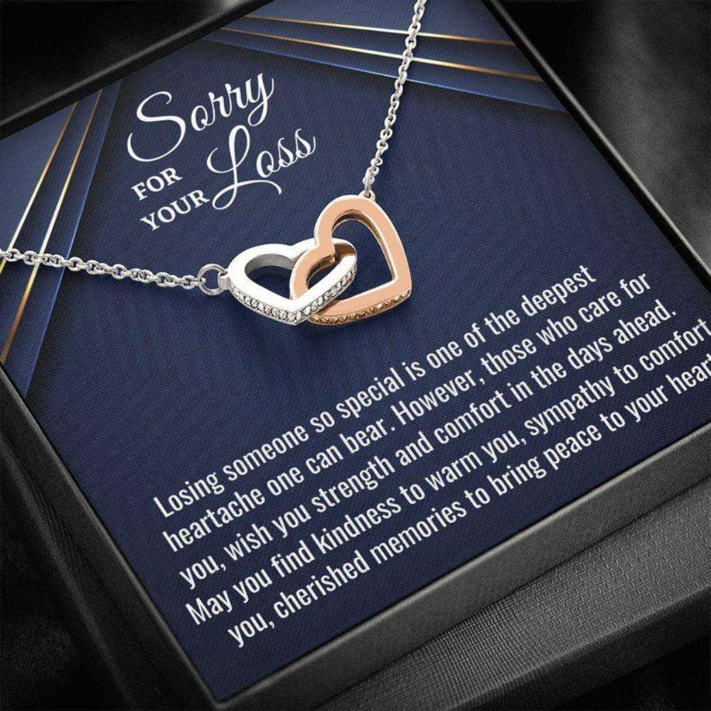 Sorry For Your Loss Necklace Gift, Loss Of A Loved One, Grief, Bereavement Gift, Sympathy Necklace, Loss Of Husband, Loss Of Father Memorials Necklace Rakva