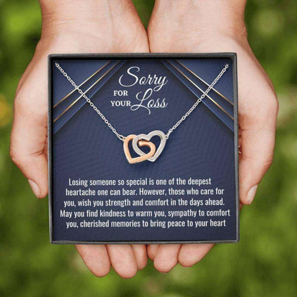 Sorry For Your Loss Necklace Gift, Loss Of A Loved One, Grief, Bereavement Gift, Sympathy Necklace, Loss Of Husband, Loss Of Father Memorials Necklace Rakva