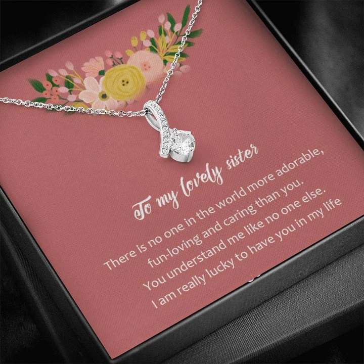 Special Gift For Lovely Sister - 925 Sterling Silver Pendant Gifts for Mother (Mom) Rakva