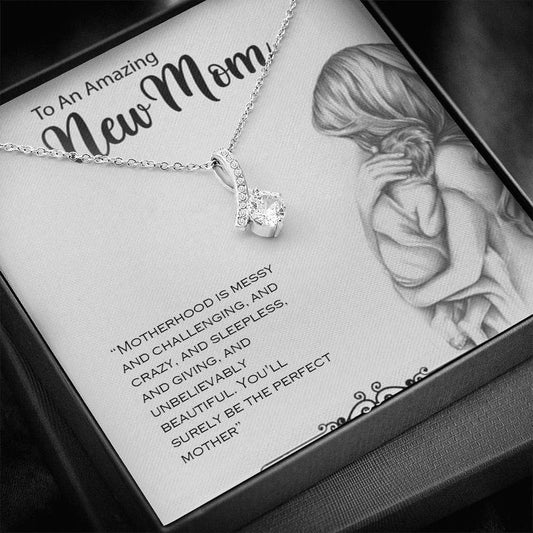 Special Gift For New Mom/Mom To Be - Pure Silver Pendant & Message Card | Combo Gift Box Gifts For Mom To Be (Future Mom) Rakva