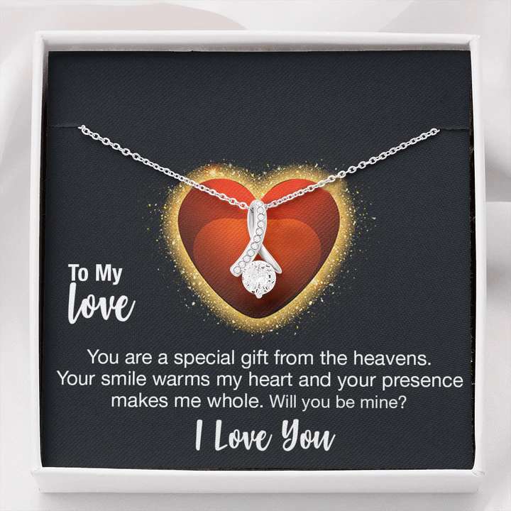 Special Proposal Gift For Girl - Pure Silver Pendant With Message Card Gifts For Friend Rakva