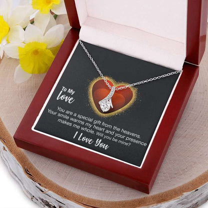 Special Proposal Gift For Girl - Pure Silver Pendant With Message Card Gifts For Friend Rakva