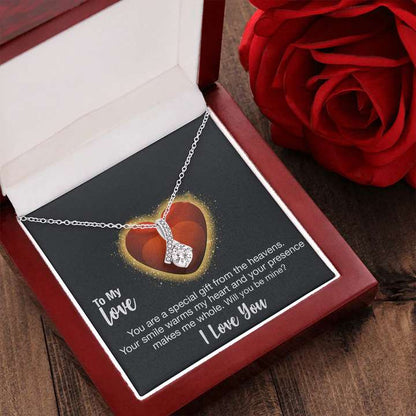 Special Proposal Gift For Girl - Pure Silver Pendant With Message Card Gifts For Friend Rakva