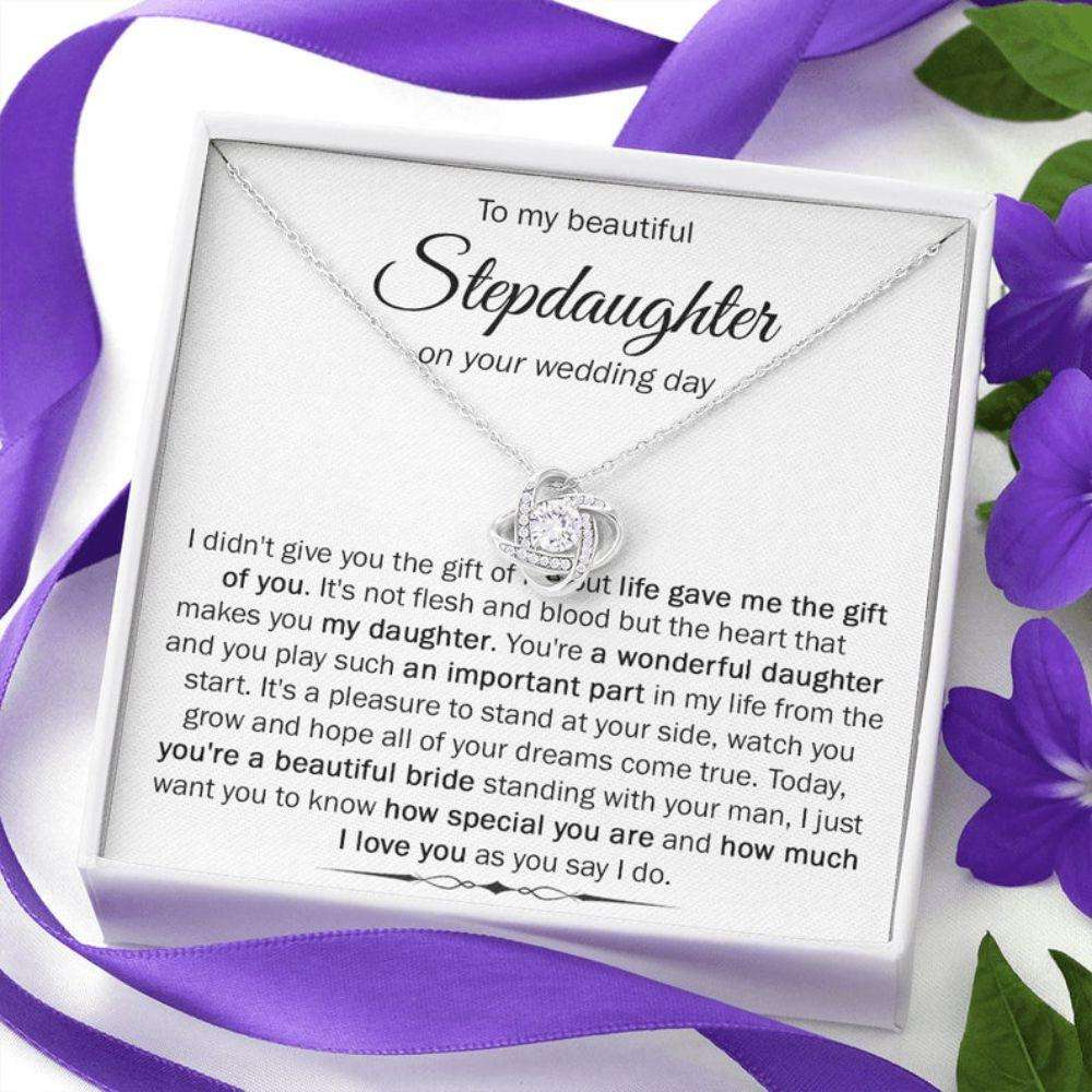 Step Daughter Necklace, To My Stepdaughter Gift On Your Wedding Day, Jewelry For Bride From Stepmom, Wedding Gift For Stepdaughter, Stepdaughter Gift Dughter's Day Rakva