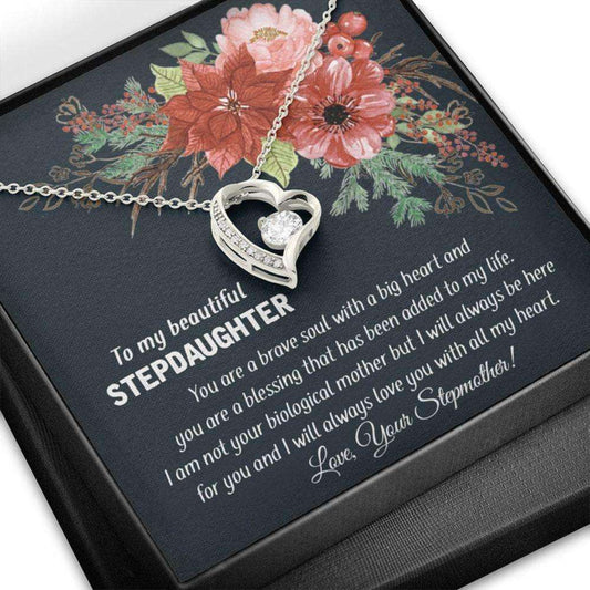 Stepdaughter Necklace, Bonus Daughter Jewelry, Wedding Gift To Step Daughter, Christmas Necklaces For Bonus Daughter, Necklace From Step Mom Dughter's Day Rakva