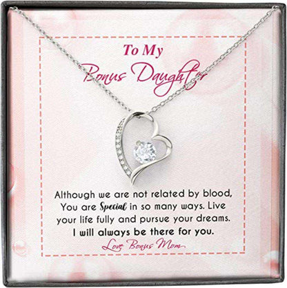 Stepdaughter Necklace, Bonus Daughter Necklace, Blood Special Full Purse Dream Always There Love Mother Dughter's Day Rakva