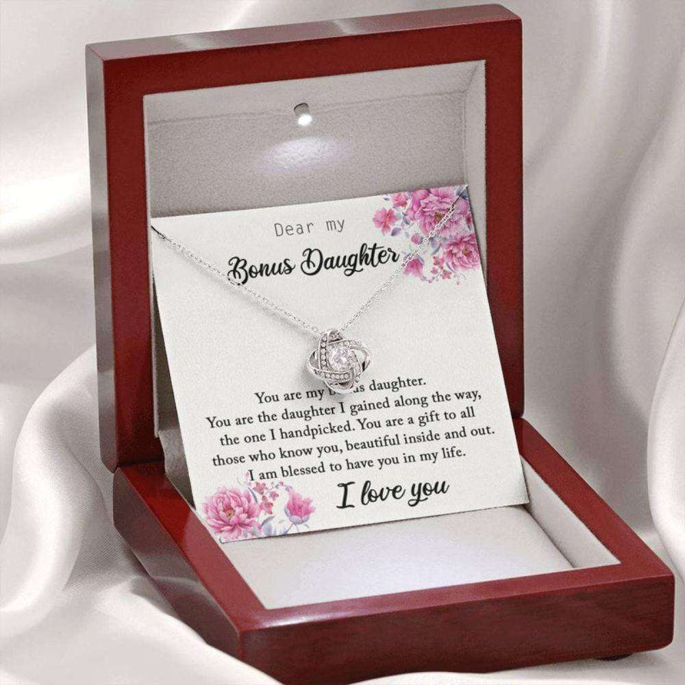 Stepdaughter Necklace, Bonus Daughter Necklace, Gift For Bonus Daughter, Stepdaughter Gift From Stepdad, To My Bonus Daughter Gift Dughter's Day Rakva