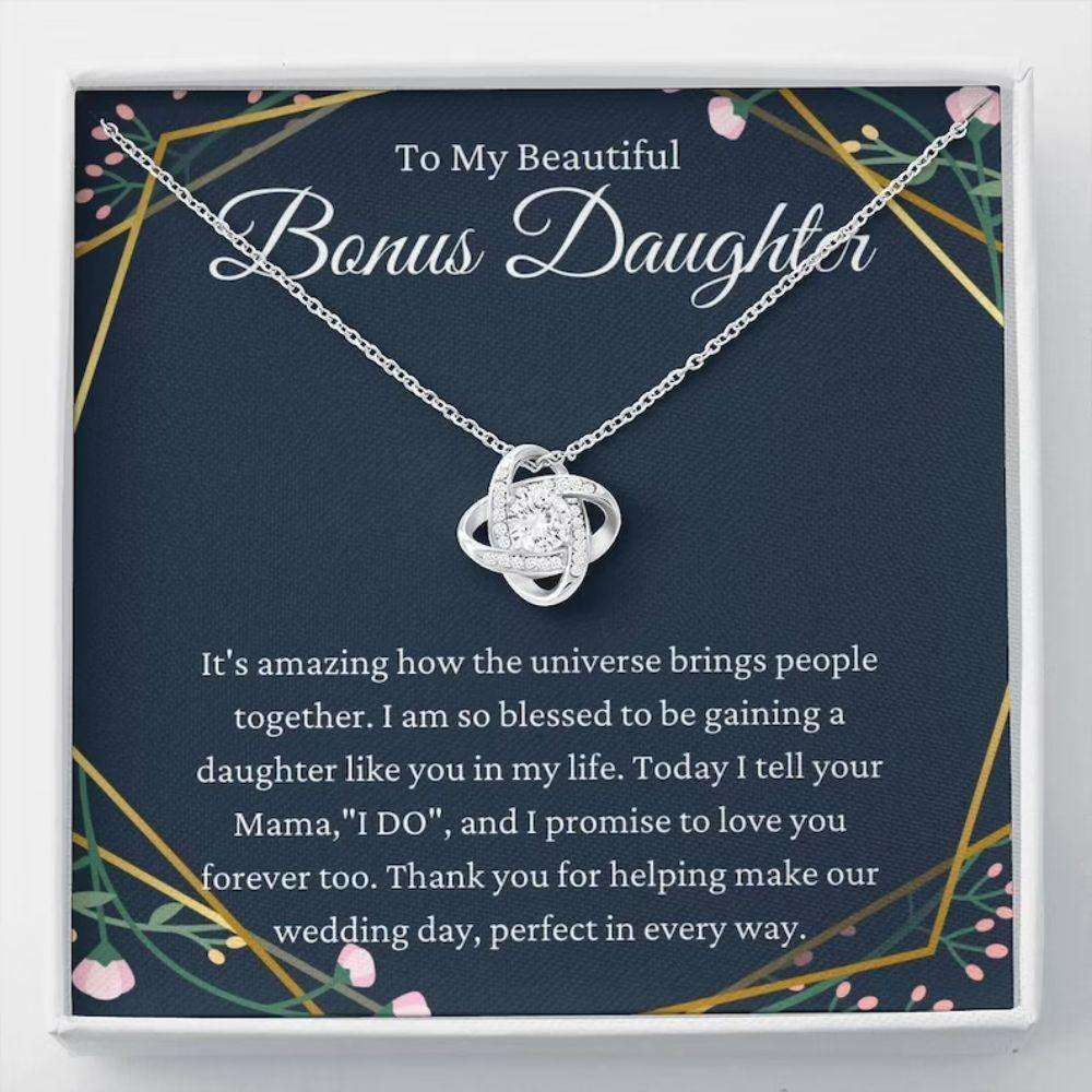 Stepdaughter Necklace, Daughter Of The Bride Gift Necklace, Bonus Daughter Wedding Gift From Groom Gifts For Daughter Rakva