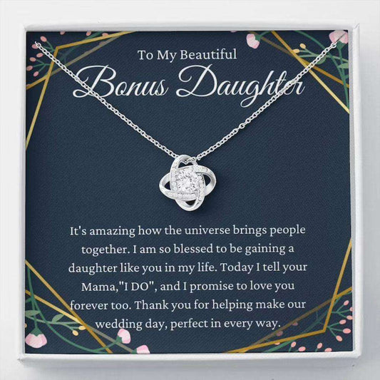 Stepdaughter Necklace, Daughter Of The Bride Gift Necklace, Bonus Daughter Wedding Gift From Groom Gifts For Daughter Rakva