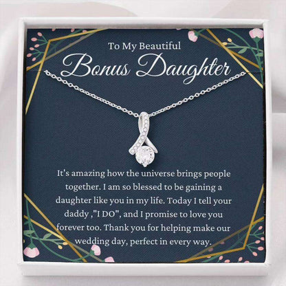 Stepdaughter Necklace, Daughter Of The Groom Gift Necklace, Stepdaughter Wedding Gift From Bride Gifts For Daughter Rakva