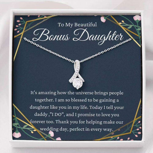 Stepdaughter Necklace, Daughter Of The Groom Gift Necklace, Stepdaughter Wedding Gift From Bride Gifts For Daughter Rakva