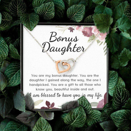 Stepdaughter Necklace Gift From Stepfather, Gift For Bonus Daughter From Stepdad Dughter's Day Rakva