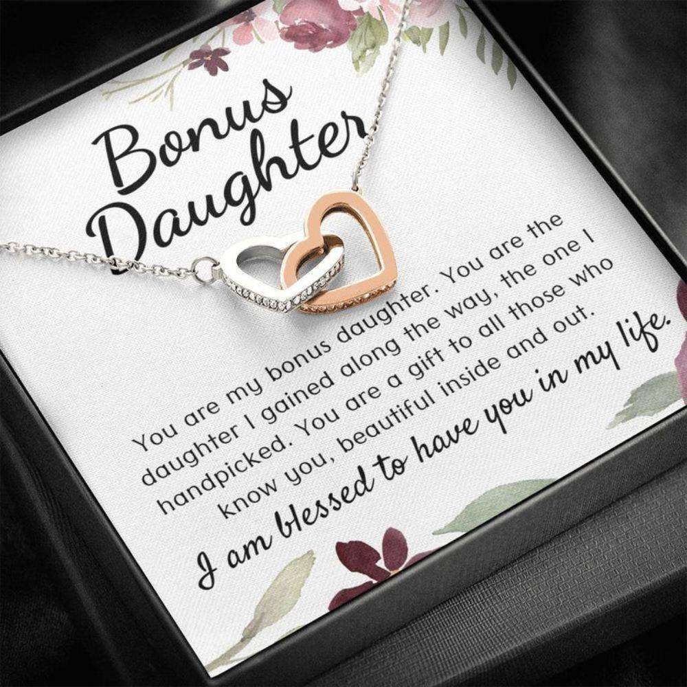 Stepdaughter Necklace Gift From Stepfather, Gift For Bonus Daughter From Stepdad Dughter's Day Rakva